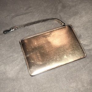 Victoria secret gold wristlet